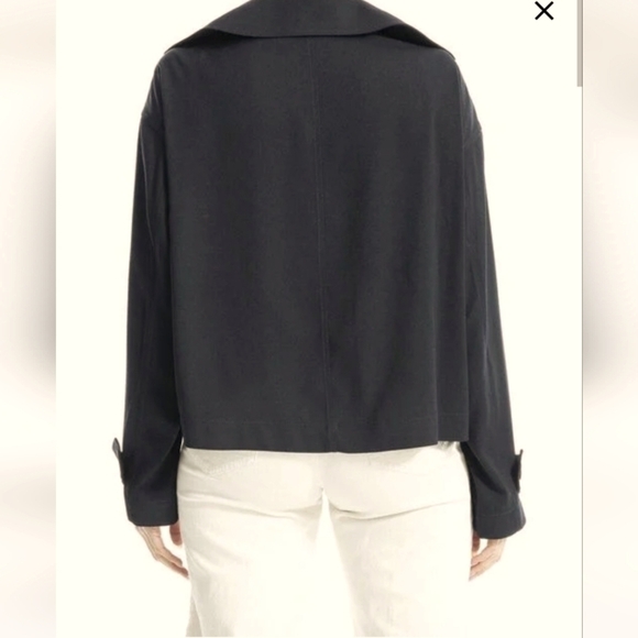 MAX STUDIO Black Double-Breasted Jacket Short Size XL - Picture 3 of 8